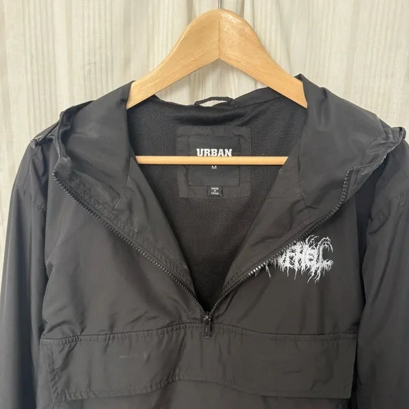FULL OF HELL metal band 3/4 zip windbreaker raincoat - Picture 5 of 9